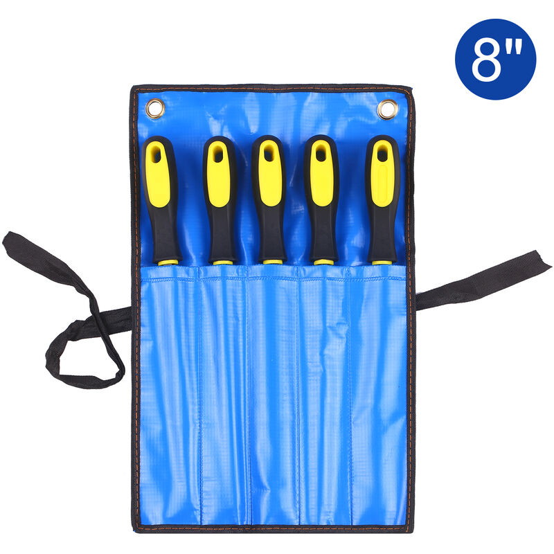 El juego de limas de 5 piezas incluye 1 limas cuadradas / redondas / semirredondas / planas / triangulares,Diente de escofina de 8 '
El juego de limas de 5 piezas incluye 1 limas cuadradas / redondas / semirredondas / planas / triangulares,Diente de escofina de 8 '