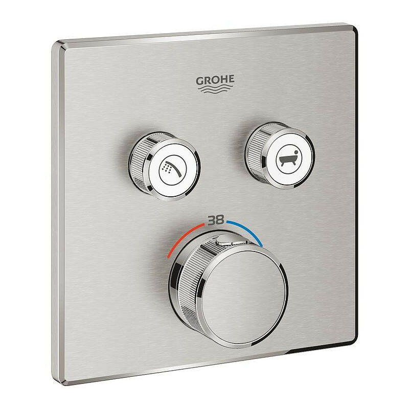 Mezclador termostático para instalación empotrada 2 salidas Grohtherm SmartControl - 29124DC0 - Grohe
Mezclador termostático para instalación empotrada 2 salidas Grohtherm SmartControl - 29124DC0 - Grohe