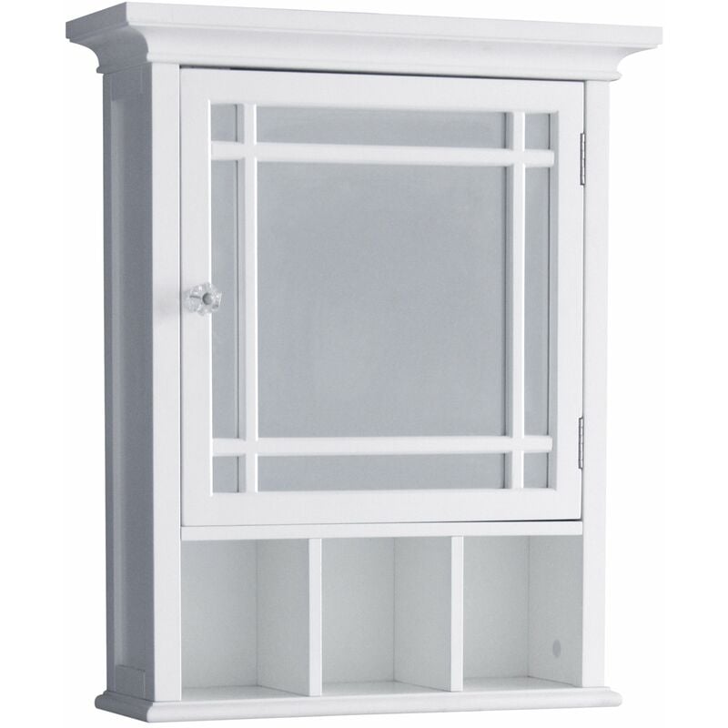 Elegant Home Fashions Neal Mueble De Baño Blanco De Madera Con Puerta Espejada 7442
Elegant Home Fashions Neal Mueble De Baño Blanco De Madera Con Puerta Espejada 7442