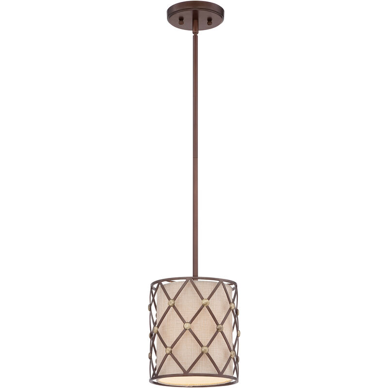 Brown Lattice - 1 mini colgante de techo con luz de celosía marrón cobre, E27 - Elstead
Brown Lattice - 1 mini colgante de techo con luz de celosía marrón cobre, E27 - Elstead