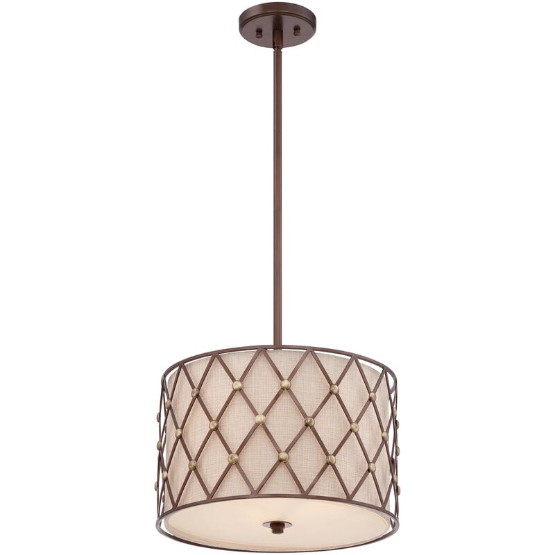 Brown Lattice - Lámpara colgante de techo mediana, 3 luces, celosía marrón cobre, E27 - Elstead
Brown Lattice - Lámpara colgante de techo mediana, 3 luces, celosía marrón cobre, E27 - Elstead