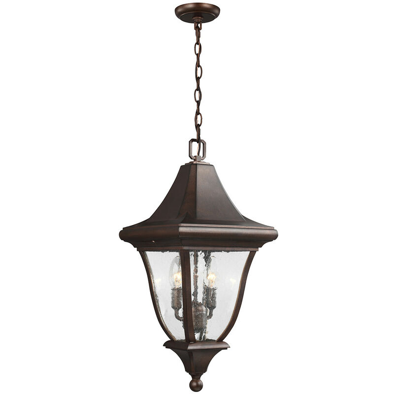 Elstead Oakmont - 3 Linterna de cadena de techo para exteriores, mediana, ligera, bronce, E14
Elstead Oakmont - 3 Linterna de cadena de techo para exteriores, mediana, ligera, bronce, E14