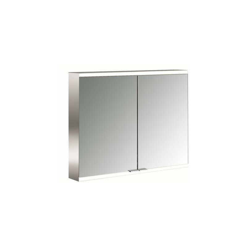 Emco prime 2 Armario con espejo iluminado, 800 mm, 2 puertas, modelo de montaje en superficie, IP 20, con paquete de luces, cumplimiento: Panel
Emco prime 2 Armario con espejo iluminado, 800 mm, 2 puertas, modelo de montaje en superficie, IP 20, con paquete de luces, cumplimiento: Panel