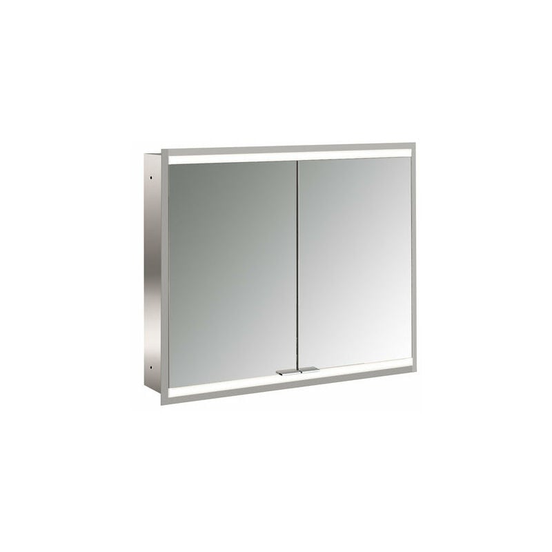 Emco prime 2 Armario con espejo iluminado, 800 mm, 2 puertas, modelo empotrado, IP 20, con paquete de luces, cumplimiento: Panel trasero de cristal
Emco prime 2 Armario con espejo iluminado, 800 mm, 2 puertas, modelo empotrado, IP 20, con paquete de luces, cumplimiento: Panel trasero de cristal