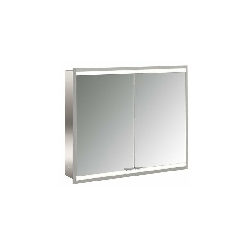 Emco prime 2 Armario con espejo iluminado, 800 mm, 2 puertas, modelo empotrado, IP 20, sin paquete de luces, cumplimiento: Panel trasero de cristal
Emco prime 2 Armario con espejo iluminado, 800 mm, 2 puertas, modelo empotrado, IP 20, sin paquete de luces, cumplimiento: Panel trasero de cristal