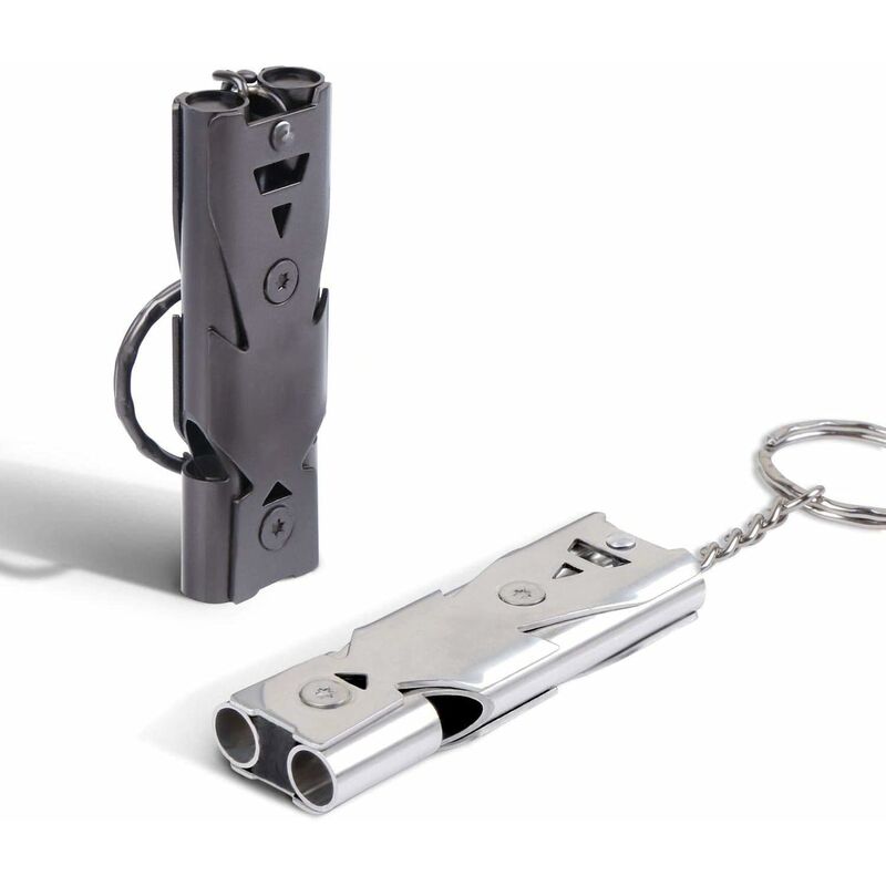 Emergencia Silbato de Acero Inoxidable Doble Tubos Alta decibelios al Aire Libre Supervivencia señal para Seguridad Ahorro de Vida Silbato para
Emergencia Silbato de Acero Inoxidable Doble Tubos Alta decibelios al Aire Libre Supervivencia señal para Seguridad Ahorro de Vida Silbato para