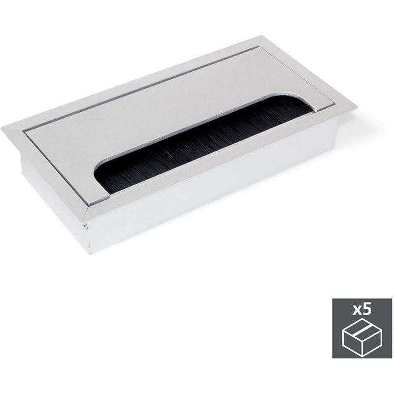 Pasacables mesa, rectangular, 158 x 80 mm, para encastrar, Aluminio, Anodizado mate, 5 ud.
Pasacables mesa, rectangular, 158 x 80 mm, para encastrar, Aluminio, Anodizado mate, 5 ud.