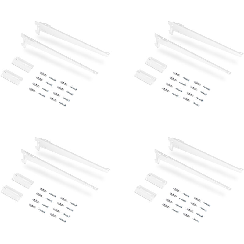 Placas de fijación a pared y soportes para estante Jagmet, 230, Pintado blanco, Acero - Pintado blanco - Emuca
Placas de fijación a pared y soportes para estante Jagmet, 230, Pintado blanco, Acero - Pintado blanco - Emuca