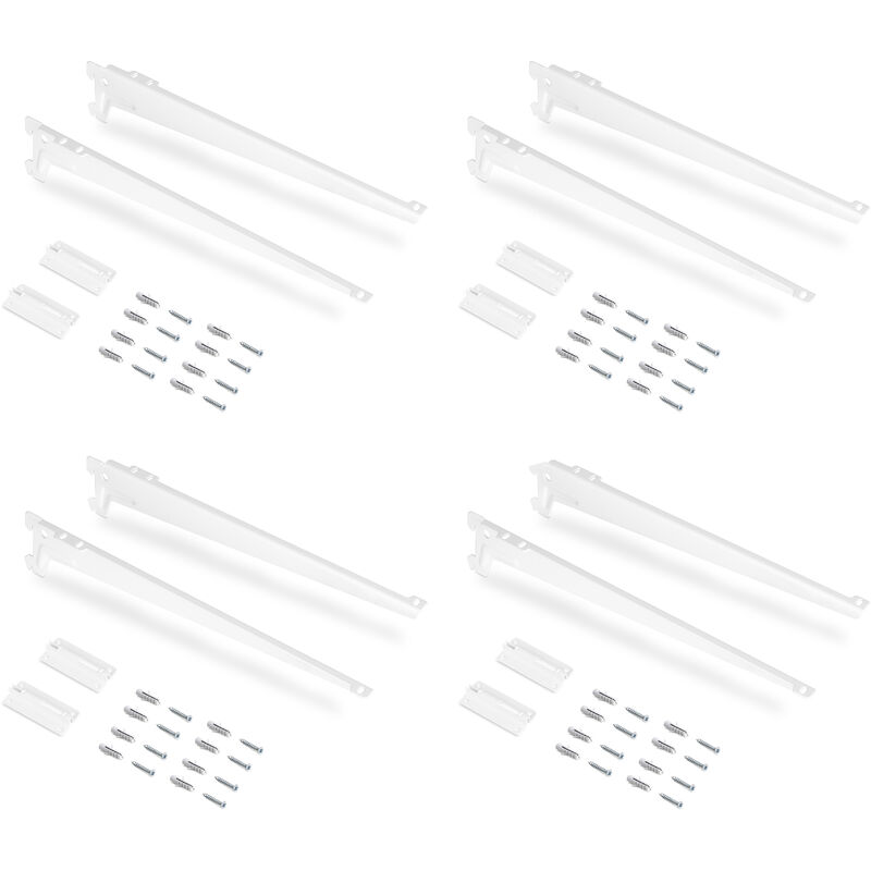 Placas de fijación a pared y soportes para estante Jagmet, 380, Pintado blanco, Acero - Pintado blanco - Emuca
Placas de fijación a pared y soportes para estante Jagmet, 380, Pintado blanco, Acero - Pintado blanco - Emuca