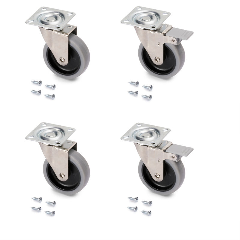 Ruedas con placa de montaje, D.75 mm, Acero y plástico, Gris, 4 ud. - Plástico gris - Emuca
Ruedas con placa de montaje, D.75 mm, Acero y plástico, Gris, 4 ud. - Plástico gris - Emuca