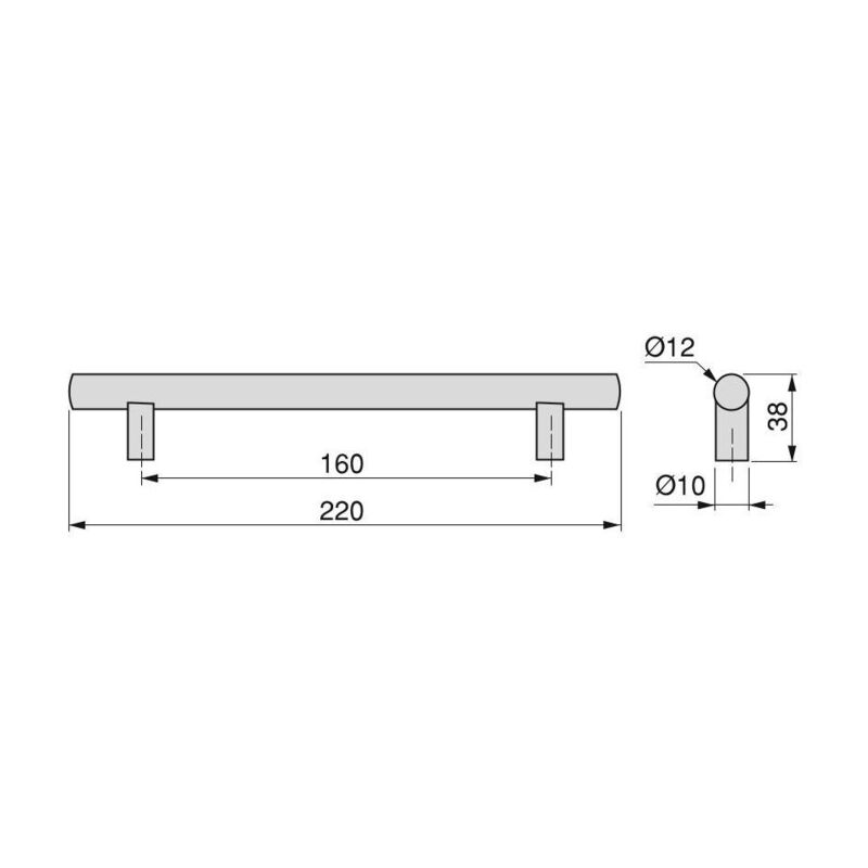 tiradores para muebles, intereje 160 mm, acero inoxidable hueco, pintado negro, 25 ud. - Emuca
tiradores para muebles, intereje 160 mm, acero inoxidable hueco, pintado negro, 25 ud. - Emuca