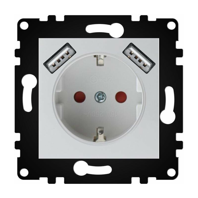 Iluminashop - Enchufe Empotrable Tipo F Schuko Con Doble USB Blanco 16A IP20 Serie wLux Blanco
Iluminashop - Enchufe Empotrable Tipo F Schuko Con Doble USB Blanco 16A IP20 Serie wLux Blanco