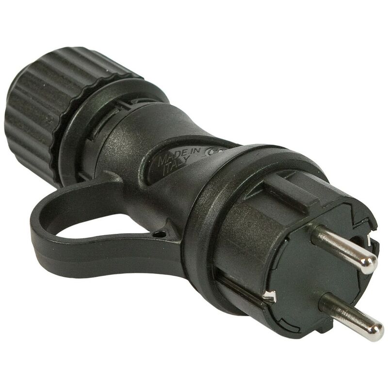 Creative Cables - Enchufe Schuko negro con anillo 16A 250V IP44 para sistema EIVA | Negro - Negro
Creative Cables - Enchufe Schuko negro con anillo 16A 250V IP44 para sistema EIVA | Negro - Negro