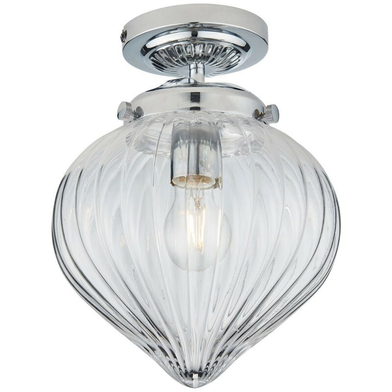 Endon Cheston Lámpara de techo semi empotrada, cromo, pantalla de globo de vidrio acanalado transparente, IP44
Endon Cheston Lámpara de techo semi empotrada, cromo, pantalla de globo de vidrio acanalado transparente, IP44