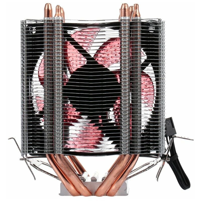 Happyshopping - Enfriador de CPU Ventilador Disipador de calor 4 Heatpipe 2 Ventiladores Disipador de calor silencioso Soporte de radiador 775 / 115x
Happyshopping - Enfriador de CPU Ventilador Disipador de calor 4 Heatpipe 2 Ventiladores Disipador de calor silencioso Soporte de radiador 775 / 115x