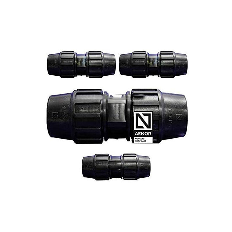 Suinga - Enlace Manguito Polietileno 20mm (pack 4). Producto con certificado AENOR utilizado para unir tuberias PE 20 mm
Suinga - Enlace Manguito Polietileno 20mm (pack 4). Producto con certificado AENOR utilizado para unir tuberias PE 20 mm