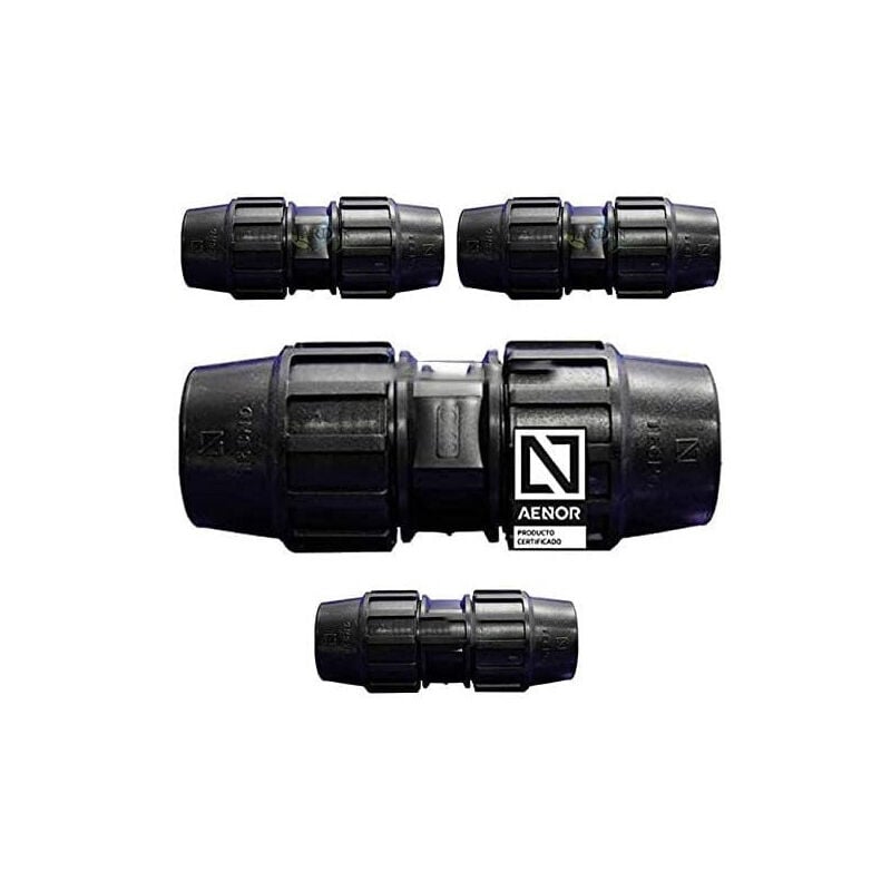 Suinga - Enlace Manguito Polietileno 63mm (pack 4). Producto con certificado AENOR utilizado para unir tuberias PE 63 mm
Suinga - Enlace Manguito Polietileno 63mm (pack 4). Producto con certificado AENOR utilizado para unir tuberias PE 63 mm