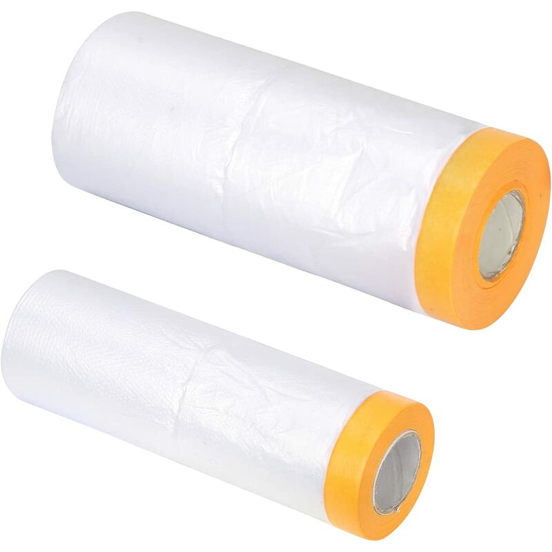 Enmascarador de pintura de plástico con protección de lona en rollo con cinta adhesiva, transparente, impermeable, a prueba de polvo, cubierta de
Enmascarador de pintura de plástico con protección de lona en rollo con cinta adhesiva, transparente, impermeable, a prueba de polvo, cubierta de