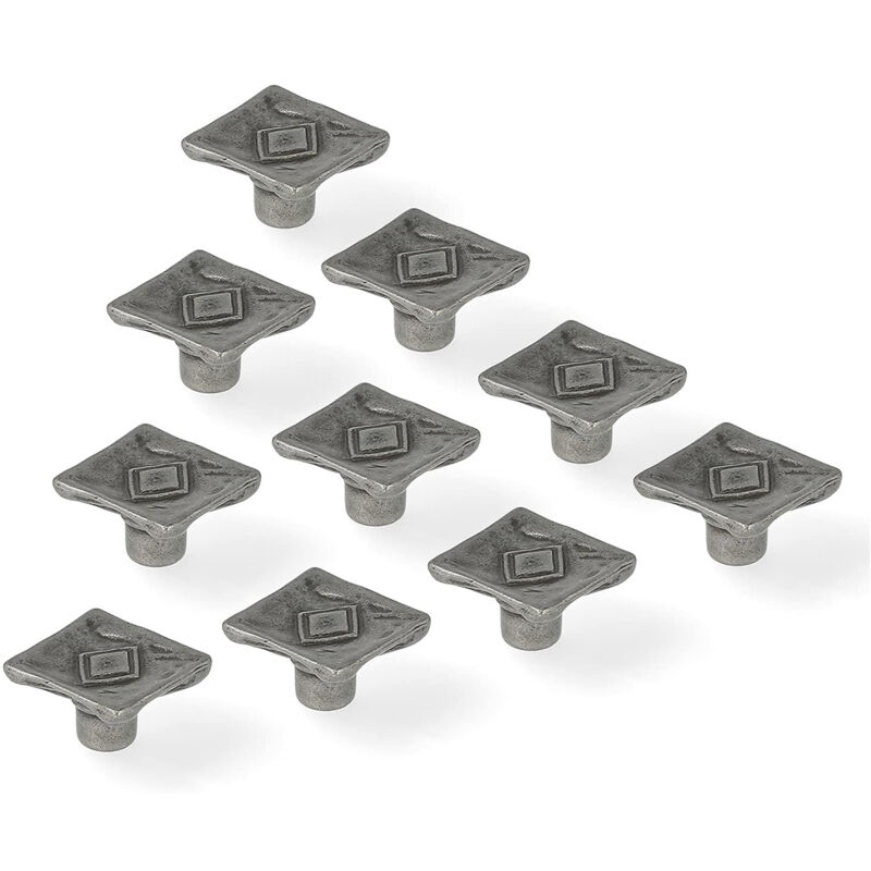 REI - 10 Pomos Tirador de Mueble en Plata Vieja en Zamak | Restaurar Muebles, Proyectos DIY y Bricolaje | Sistema de Fijación Atornillado | Incluye
REI - 10 Pomos Tirador de Mueble en Plata Vieja en Zamak | Restaurar Muebles, Proyectos DIY y Bricolaje | Sistema de Fijación Atornillado | Incluye