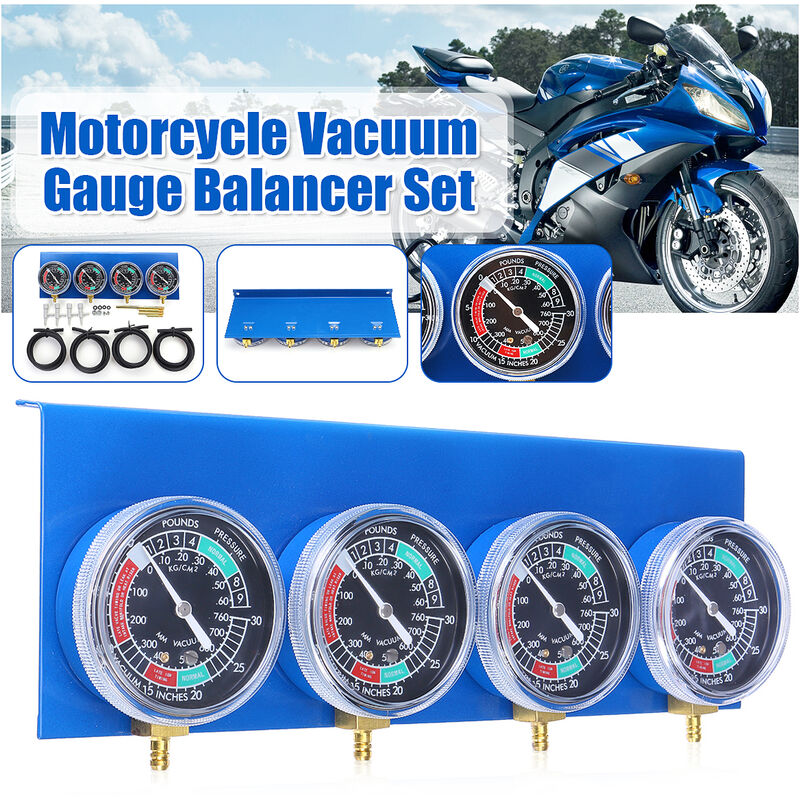 4 Piezas Equilibrador de Indicador en Vacío de Combustible para Aarburador de Motocicleta, Herramienta de 2/4 Cilindros con Accesorios
4 Piezas Equilibrador de Indicador en Vacío de Combustible para Aarburador de Motocicleta, Herramienta de 2/4 Cilindros con Accesorios