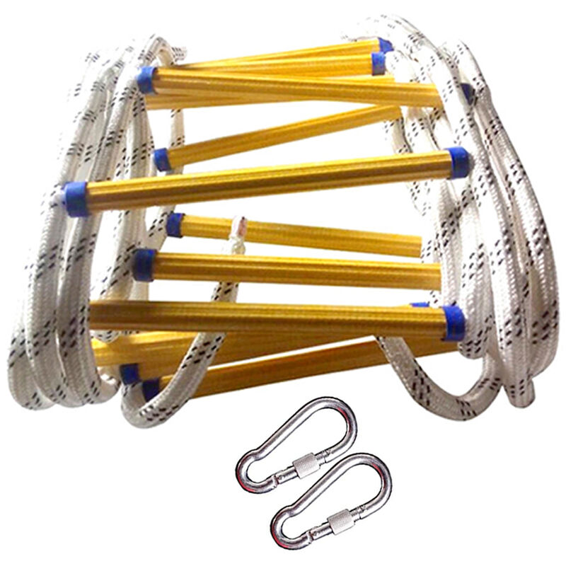 Wottes - Escalera de cuerda emergencia evacuación,escaleras seguridad multifunción reutilizable - Blanco
Wottes - Escalera de cuerda emergencia evacuación,escaleras seguridad multifunción reutilizable - Blanco