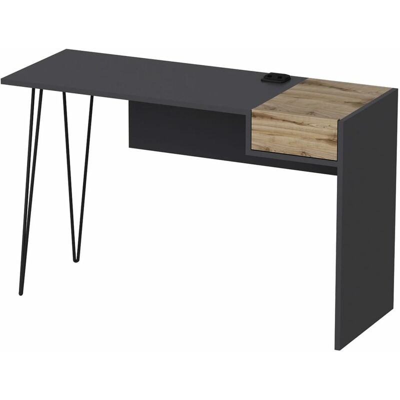 Home Mania - Homemania Escritorio para ordenador Candy 121x45x76 cm nogal y antracita - Multicolor
Home Mania - Homemania Escritorio para ordenador Candy 121x45x76 cm nogal y antracita - Multicolor