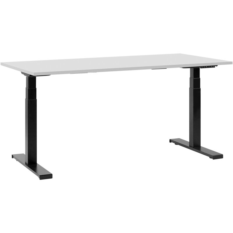 Beliani - Escritorio con altura ajustable electrónicamente gris-negro 160x72 cm DESTIN II
Beliani - Escritorio con altura ajustable electrónicamente gris-negro 160x72 cm DESTIN II