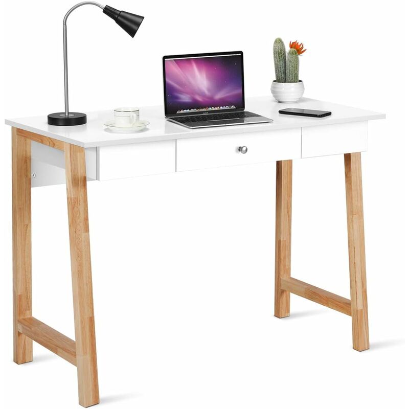 Escritorio con Cajón Mesa de Ordenador 106x50x75,5 centímetros con Patas de Goma Mesa de Maquillaje Mesa Multiuso para Oficina Hogar Estudio
Escritorio con Cajón Mesa de Ordenador 106x50x75,5 centímetros con Patas de Goma Mesa de Maquillaje Mesa Multiuso para Oficina Hogar Estudio