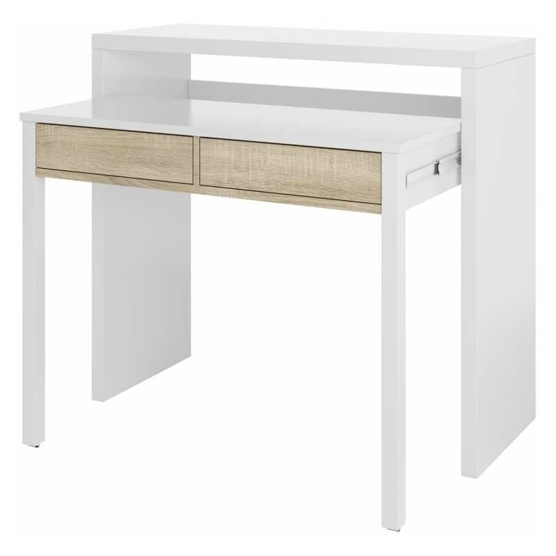 Escritorio desplazable Tyrion acabado cemento con blanco elegir 87,5 cm(alto)98,5 cm(ancho)36/66 cm(fondo) Color ROBLE CANADIAN-BLANCO ARTIK 
Escritorio desplazable Tyrion acabado cemento con blanco elegir 87,5 cm(alto)98,5 cm(ancho)36/66 cm(fondo) Color ROBLE CANADIAN-BLANCO ARTIK