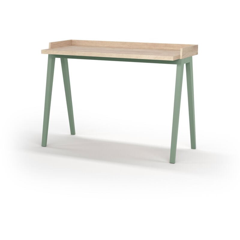 Escritorio PARIS en melamina roble con patas de madera de haya maciza en verde. - Verde
Escritorio PARIS en melamina roble con patas de madera de haya maciza en verde. - Verde