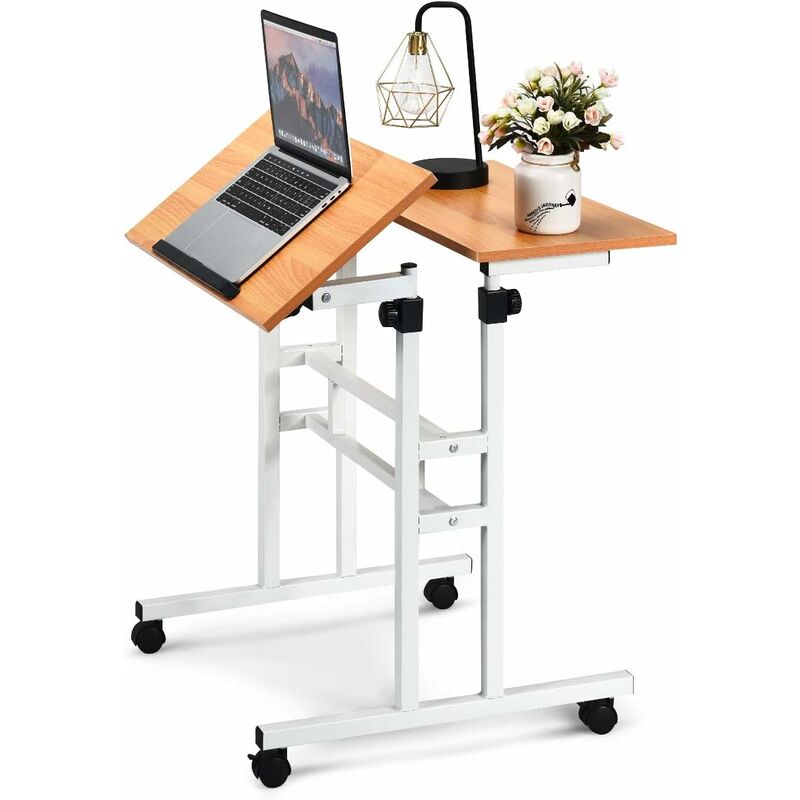 Escritorio Portátil Mesa para Ordenador Mesa con Ruedas Altura Ajustable e Inclinable Estación de Trabajo para Salón Dormitorio
Escritorio Portátil Mesa para Ordenador Mesa con Ruedas Altura Ajustable e Inclinable Estación de Trabajo para Salón Dormitorio