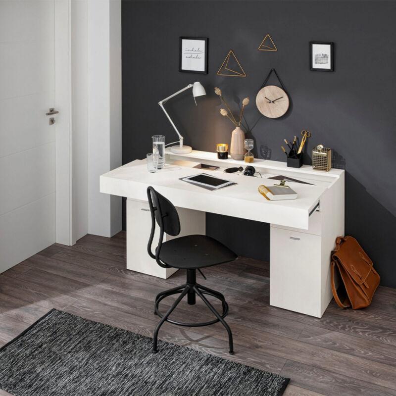 Escritorio superficie deslizante ahorra espacio casa oficina 130 x 60 cm Sliding L
Escritorio superficie deslizante ahorra espacio casa oficina 130 x 60 cm Sliding L