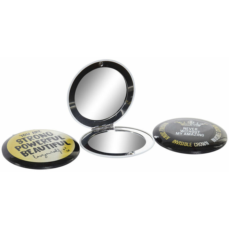 Espejo de Bolsillo DKD Home Decor Negro Aluminio Dorado (3 pcs) (7 x 7 x 1.3 cm)
Espejo de Bolsillo DKD Home Decor Negro Aluminio Dorado (3 pcs) (7 x 7 x 1.3 cm)