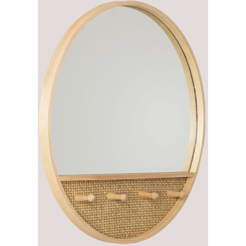 Espejo de Pared Redondo con Perchero en Madera Tinka SKLUM - Marrón Madera Natural
Espejo de Pared Redondo con Perchero en Madera Tinka SKLUM - Marrón Madera Natural