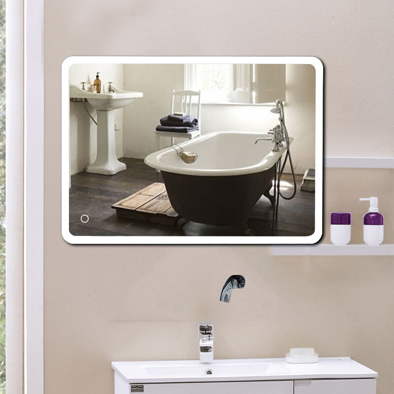 ESPEJO DE SALA CON LED ÁNGULOS REDONDOS 50 * 70 CM DALLAS Espejo de baño LED de pared para maquillaje con luz y tacto - Gris
ESPEJO DE SALA CON LED ÁNGULOS REDONDOS 50 * 70 CM DALLAS Espejo de baño LED de pared para maquillaje con luz y tacto - Gris