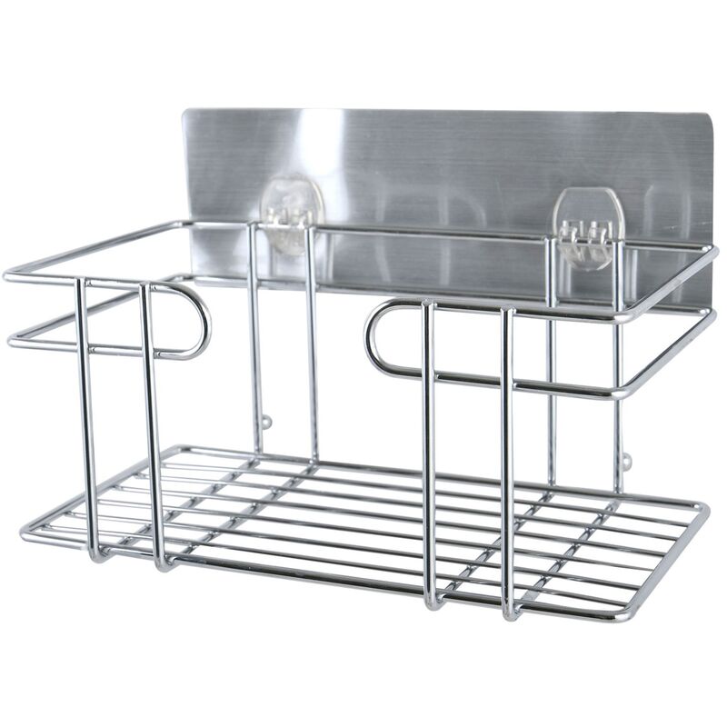 Estante con cesta Adhesivo reposicionable