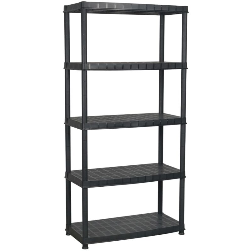 Estante de almacenaje 5 niveles negro plástico 91,5x45,7x185 cm - Negro - Vidaxl
Estante de almacenaje 5 niveles negro plástico 91,5x45,7x185 cm - Negro - Vidaxl