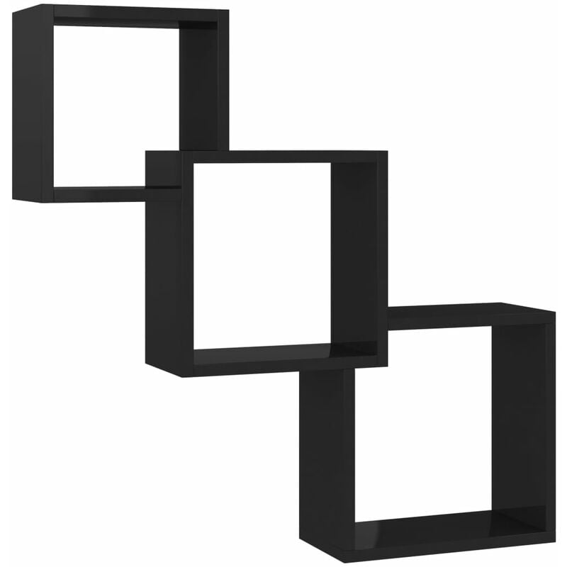 vidaXL Estante de Pared de Cubo de Aglomerado 84,5x15x27 cm Negro Brillante - Negro
vidaXL Estante de Pared de Cubo de Aglomerado 84,5x15x27 cm Negro Brillante - Negro