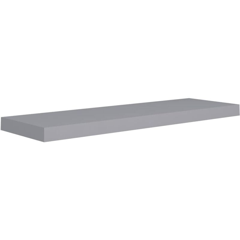 vidaXL Estante Flotante de Pared MDF Gris 80x23,5x3,8 cm - Gris 
vidaXL Estante Flotante de Pared MDF Gris 80x23,5x3,8 cm - Gris