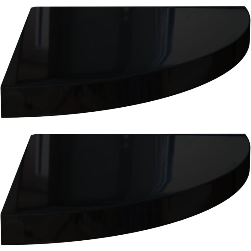 vidaXL Estante Flotante de Esquina MDF 2 Unidades Negro Brillo 35x35x3,8 cm - Negro
vidaXL Estante Flotante de Esquina MDF 2 Unidades Negro Brillo 35x35x3,8 cm - Negro