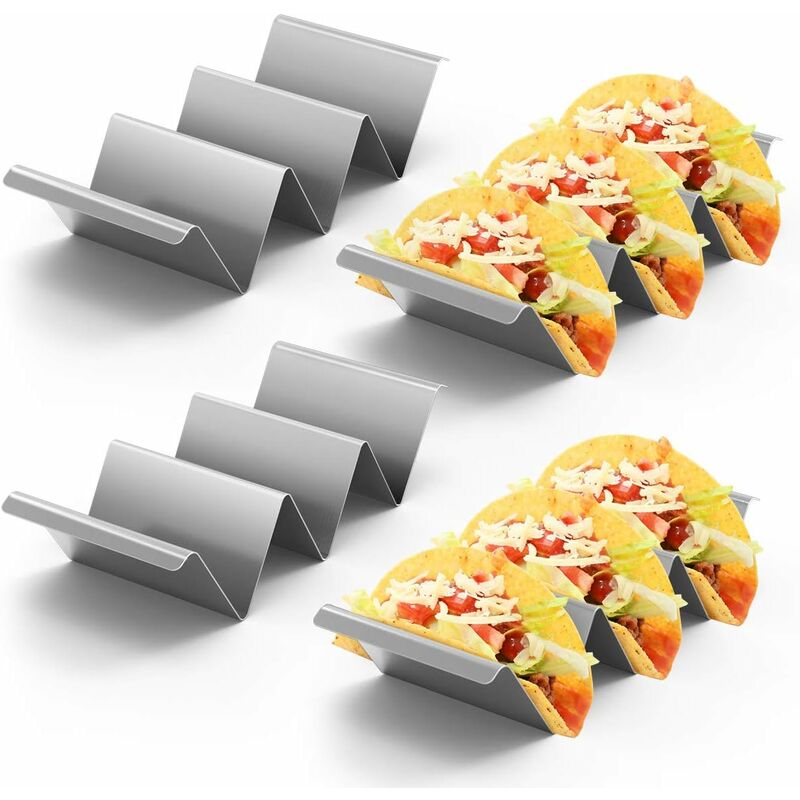 Estante para tacos, acero inoxidable 304, 4 piezas, a prueba de óxido, estante para tacos con asas, apto para lavavajillas, apto para lavavajillas,
Estante para tacos, acero inoxidable 304, 4 piezas, a prueba de óxido, estante para tacos con asas, apto para lavavajillas, apto para lavavajillas,