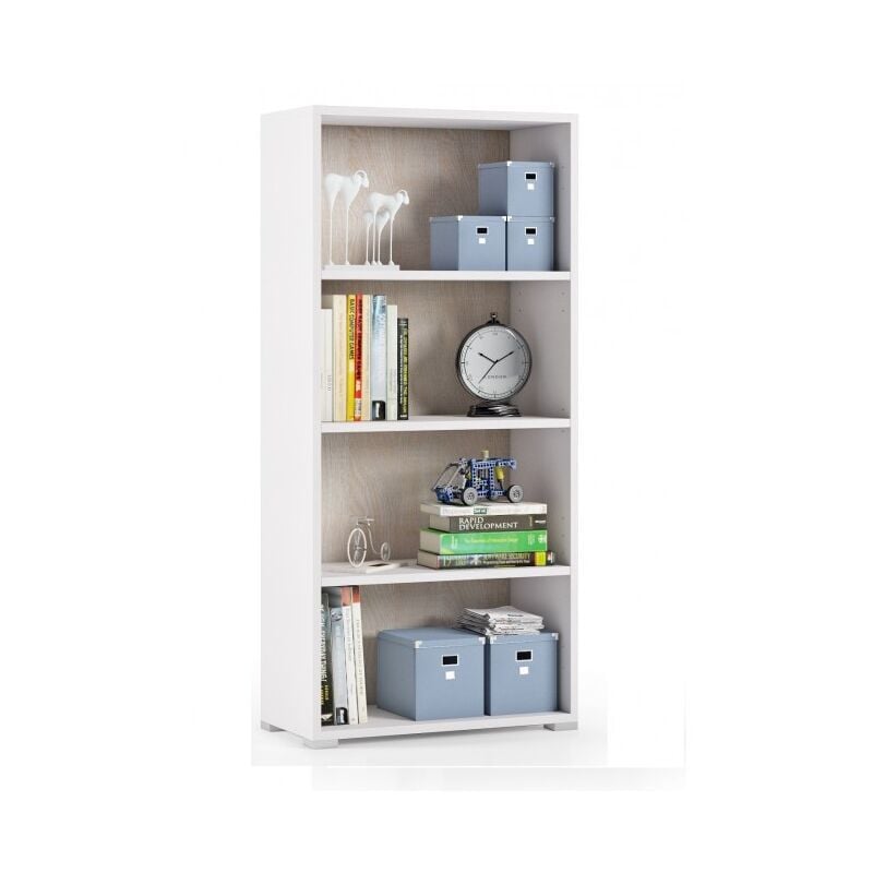 Caesaroo - Estantería 130 cm Blanco ceniza y roble con 3 estantes | roble y blanco
Caesaroo - Estantería 130 cm Blanco ceniza y roble con 3 estantes | roble y blanco