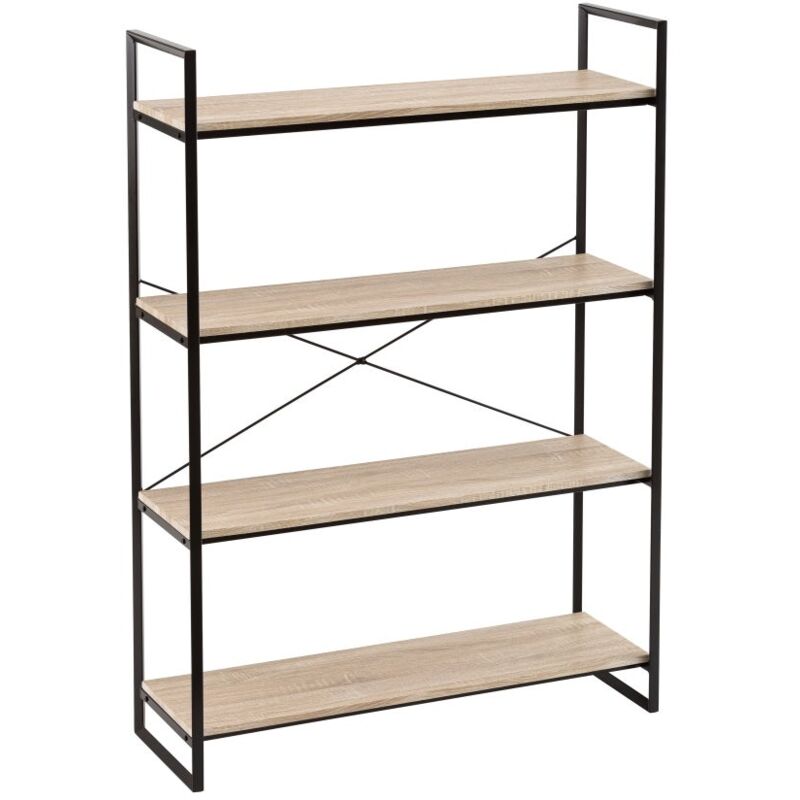 Lolahome - Estantería con 4 estantes de metal y PVC negra industrial de 141x33x100 cm
Lolahome - Estantería con 4 estantes de metal y PVC negra industrial de 141x33x100 cm