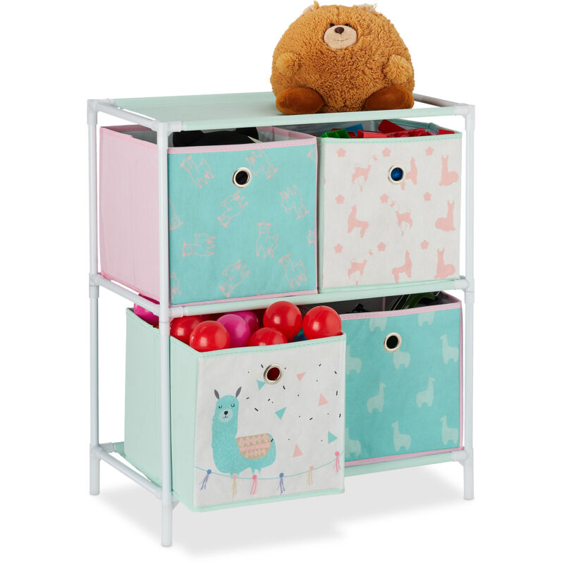 Estantería de niños con cuatro cajas, Almacenaje infantil, Unisex, Llamas, 62x53x30 cm, Multicolor
Estantería de niños con cuatro cajas, Almacenaje infantil, Unisex, Llamas, 62x53x30 cm, Multicolor