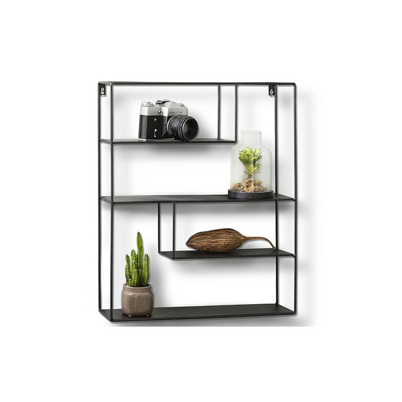 LIFA LIVING Estantería de pared con 4 estantes, Metal, Diseño vintage, Forma cúbica, Para libros, fotos, botellas, 55 x 11 x 45 cm, Premontada
LIFA LIVING Estantería de pared con 4 estantes, Metal, Diseño vintage, Forma cúbica, Para libros, fotos, botellas, 55 x 11 x 45 cm, Premontada