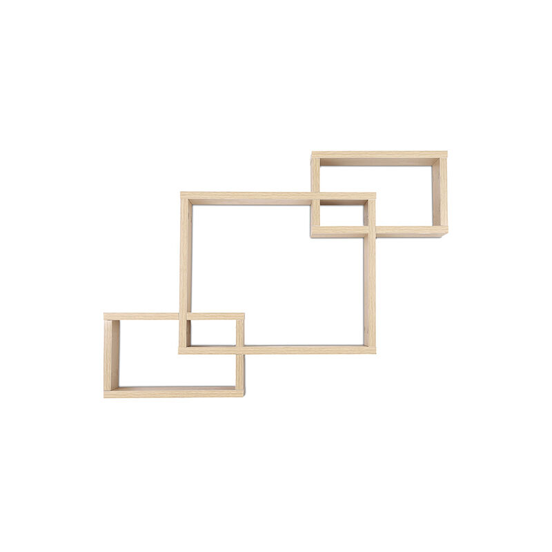Privatefloor - Estantería de pared estilo escandinavo tres cajas - Madera Madera natural
Privatefloor - Estantería de pared estilo escandinavo tres cajas - Madera Madera natural