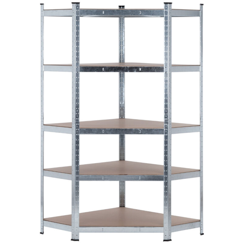 Estantería Esquinera Modular Galvanizada 5 Baldas Ajustables 180x90x40x70,5cm 875Kg GH91
Estantería Esquinera Modular Galvanizada 5 Baldas Ajustables 180x90x40x70,5cm 875Kg GH91