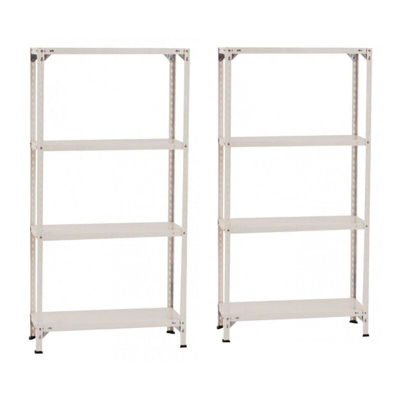 Pack 2 estanterías modulares, fabricadas en acero color BLANCO, 4 Baldas capacidad de carga máxima 200kg. 150cm x 75cm x 30cm. Ideal para garajes,
Pack 2 estanterías modulares, fabricadas en acero color BLANCO, 4 Baldas capacidad de carga máxima 200kg. 150cm x 75cm x 30cm. Ideal para garajes,