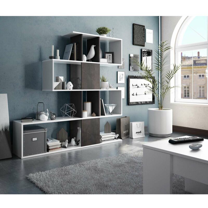 FRS - Estanteria reversible multiposicion Canton 180 cm(alto)80 cm(ancho)25 cm(fondo). Color BLANCO-OXIDO
FRS - Estanteria reversible multiposicion Canton 180 cm(alto)80 cm(ancho)25 cm(fondo). Color BLANCO-OXIDO
