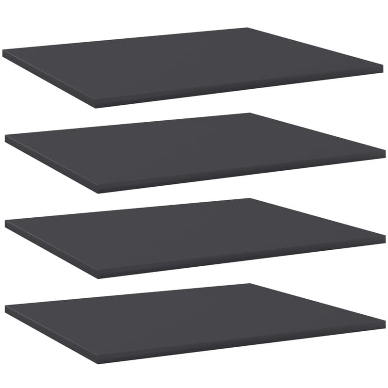 Estantes para estantería 4 uds aglomerado gris 60x50x1,5 cm - Gris 
Estantes para estantería 4 uds aglomerado gris 60x50x1,5 cm - Gris